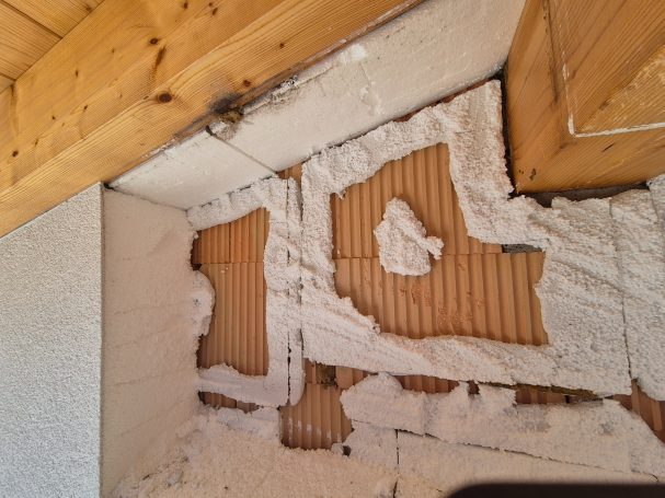 Wärmedämmung auf der Fassade nicht luftddicht angebracht
